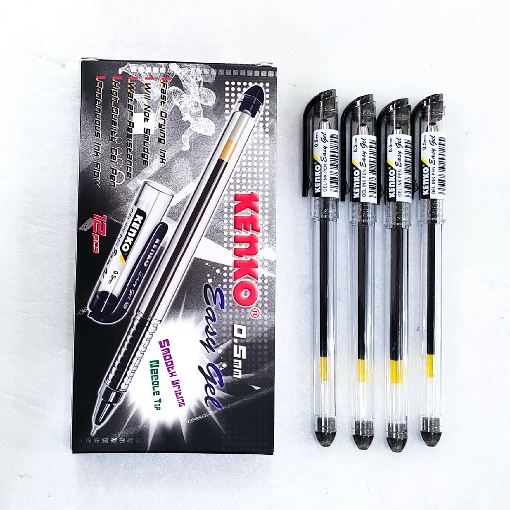 Pulpen Gel Hitam 0.5mm
